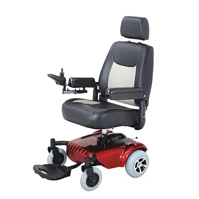 Merits Health - Regal - From: P32032ARMU To: P32032SBMU - Products Junior, Micro Light Compact Powerbase Wheelchair, W/Chargerand Batteries Pack includes batts