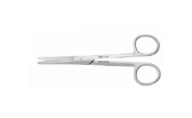 Integra Lifesciences - MeisterHand - MH5-120TC - Dissecting Scissors Meisterhand Mayo 5-1/2 Inch Length Surgical Grade Stainless Steel / Tungsten Carbide Nonsterile Finger Ring Handle Straight Blunt Tip / Blunt Tip