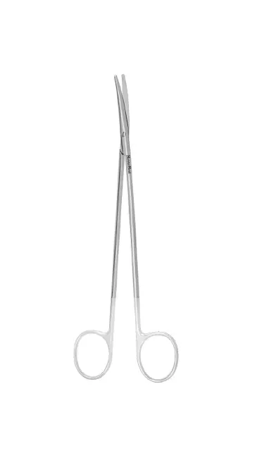 Integra Lifesciences - MeisterHand - MH5-182A-TC - Dissecting Scissors Meisterhand Metzenbaum 7 Inch Length Surgical Grade Stainless Steel / Tungsten Carbide Nonsterile Finger Ring Handle Curved Blunt Tip / Blunt Tip