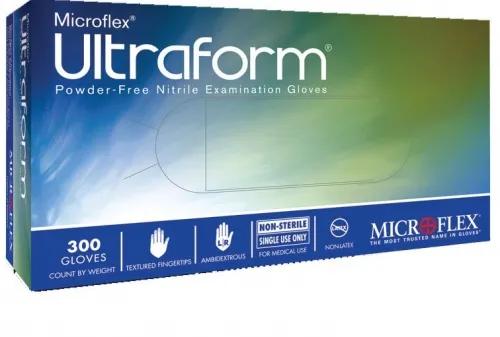 Microflex - UF-524-XL - Exam Gloves, PF Nitrile, Textured fingertiips, (For Sale in US Only)