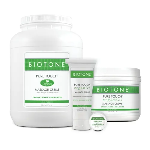 Biotone - 1737OZ - Biotone Pure Touch Organics Massage Creme 7 Ounce Tube