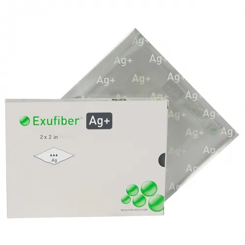 Molnlycke - From: 603423 To: 603423 - Exufiber Silver Gelling Fiber Wound Dressing 6" x 6"