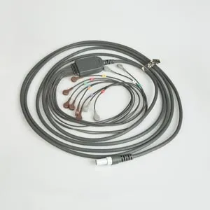 Mortara Instrument - From: 60-00180-01 To: 60-00185-01 - Patient Cable For Q Stress or HeartStride, AHA Leadwires, Pinch Connection