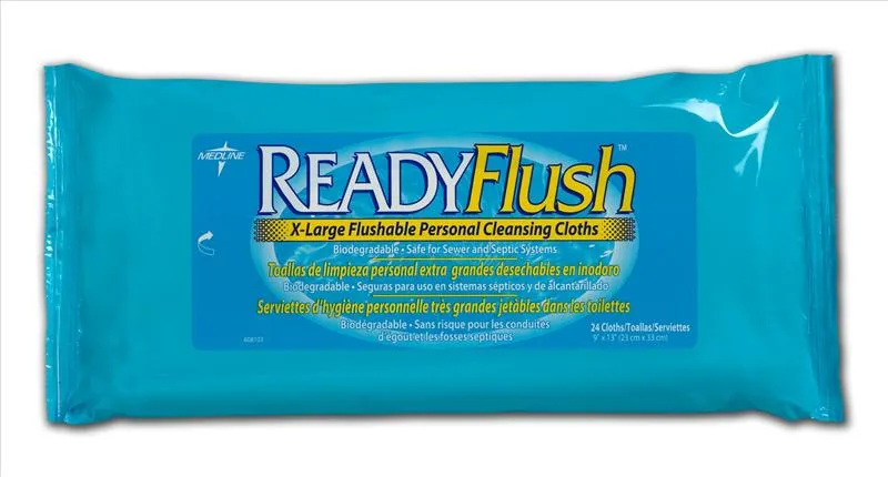 Medline - MSC263810H - ReadyFlush Biodegradable Flushable Wipes