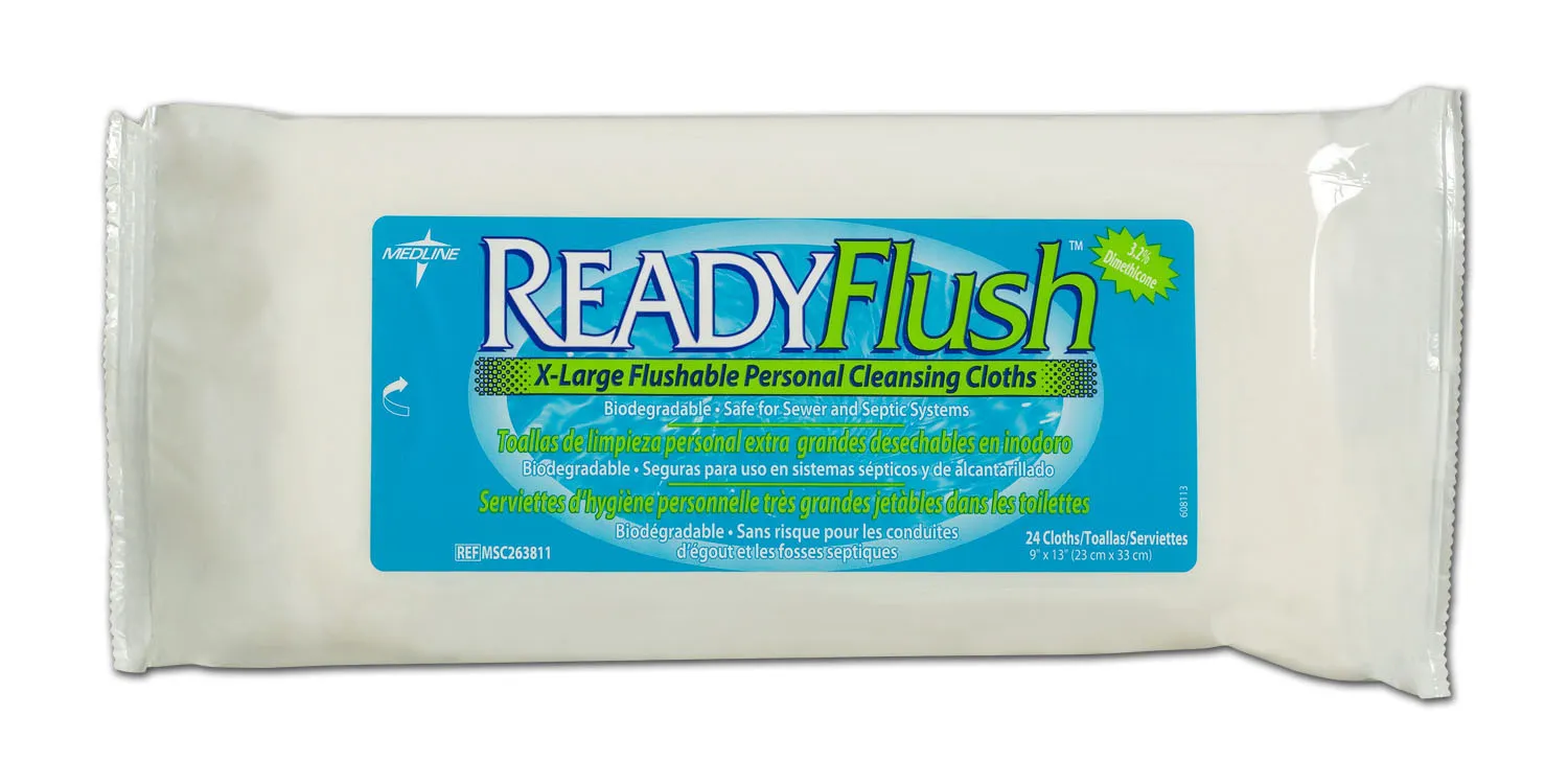 Medline - MSC263811H - ReadyFlush Biodegradable Flushable Wipes