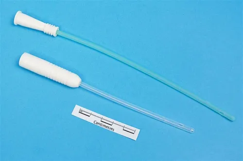 MTG Catheters - From: 71112 To: 71216  MTG Straight Tip Male Intermittent Catheter, 12 Fr, Vinyl Catheter with Handling Sleeve