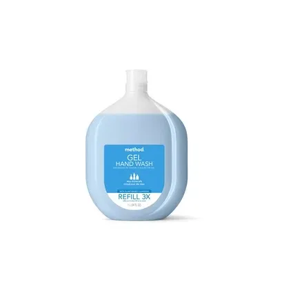 Methodprod - From: MTH00651 To: MTH00658 - Gel Hand Wash Refill, Fragrance Free, 34 Oz, 6/Carton