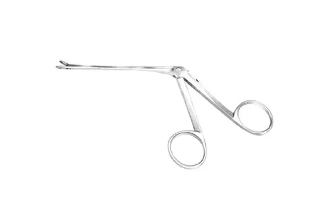 Bausch & Lomb - Bausch+Lomb - N1705 86 - Forceps Bausch+lomb House 5-1/2 Inch Length Angled Left 15° Oval Cup 0.9mm, Angled Left 15 Degree, Length Of Shaft 71mm