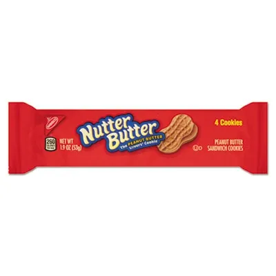 Nabiscofoo - CDB03745 - Nutter Butter Cookies, 3 Oz Bag, 48/Carton