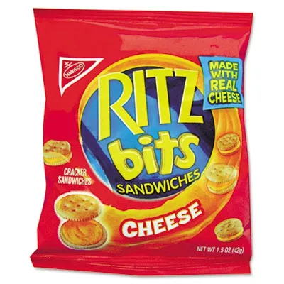 Nabiscofoo - RTZ06834 - Ritz Bits, Cheese, 1.5 Oz Packs, 60/Carton