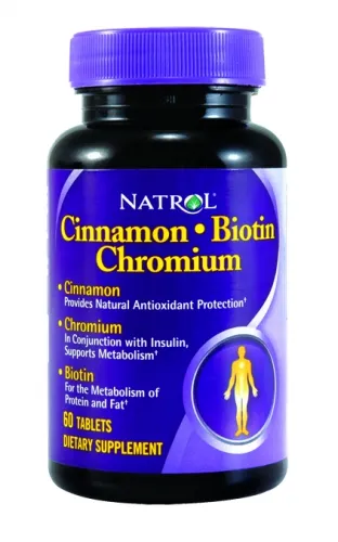 Natrol - 1014898 - Cinnamon, Chromium, Biotin