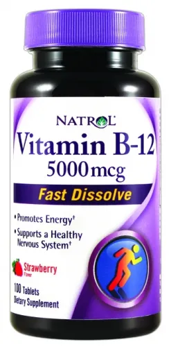 Natrol - 101727 - Vitamin B12 5000mg Fast Dissolve