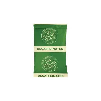 New Englan - NCF026160 - Coffee Portion Packs, Breakfast Blend Decaf, 2.5 Oz Pack, 24/Box