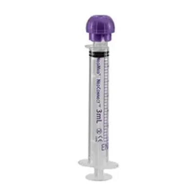Avanos Medical - PNM-S3NC - Avanos NeoConnect Oral/Enteral Syringe with ENFit Connector, Purple, 3 mL