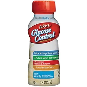 Nestle Healthcare Nutrition - 157800 - Boost Glucose Control Nutritional Energy Drink 8 oz., Very Vanilla, 190 Cal, Gluten free