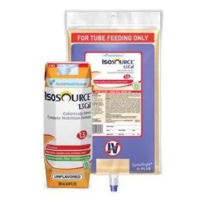 Nestle Healthcare Nutrition - 18180100 - Nestle Isosource 1.5 Cal 10043900181810 Tube Feeding Formula Isosource 1.5 Cal Unflavored Liquid 1000 mL Ready to Hang Prefilled Container