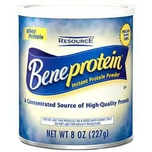 Nestle Healthcare Nutrition - 28410000 - Resource Beneprotein Instant Protein Unflavored Powder 8 oz. Canister, 25 Calories, Lactose free, Gluten free