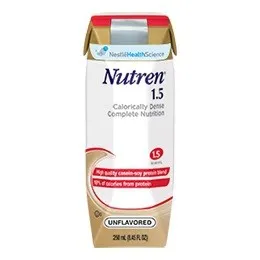Nestle Healthcare Nutrition - From: 9871616056 To: 9871626354 - Nutren 1.5 Complete High Calorie Liquid Nutrition Unflavored 8 oz. Can, 375 Calories, Lactose free, Gluten free