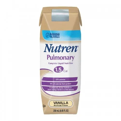 Nestle Healthcare Nutrition - 9871616480 Nutren Pulmonary Complete Nutrition Vanilla Flavor Liquid 250mL Can, 375 Calories, Lactose-free, Gluten-free