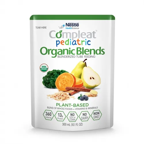 Nestle Healthcare Nutrition - 4390011721 COMPLEAT Pediatric Organic Blends, Plant-Based, 10.1 fl. oz