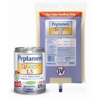 Nestle Healthcare Nutrition - 9871617363 - Nestle Peptamen Junior 1.5 Complete Peptide based Elemental Unflavored Liquid Nutrition 250mL, 375 Calories, Lactose free, Gluten free.