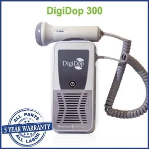Newman Medical From: DD-300-D2 To: DD-301-D2 - Non-Display Digital Doppler (DD-300) & 2MHz Obstetrical Probe Waterproof 3MHz 5MHz Vascular 8MHz