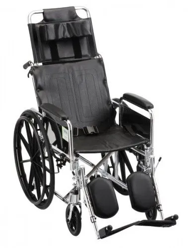 Nova Ortho-med - 6200S - Recliner Wheelchair- 20In. With Full Arm & Elevating Leg Rests
