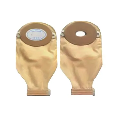 Nu-Hope - Nu-Flex - 40-7535-BF-TS-C - Nu-Flex Oval A Convex Drain Pouch With Barrier, Trim Shield, Custom Pre-Cut 5/8" x 1-1/8" Opening.  Odor-Proof Strong and Lightweight, Easy Application.