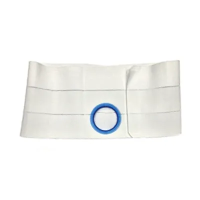Nu-Hope - Flat Panel - 6711-PW - Original Flat Panel Support Belt with Prolapse Strap 2-5/8 x 3-1/8" Opening 1" From Bottom, 6" Wide, 32" - 35" Waist, Medium, Cool Comfort Ventilated Elastic, Right Sided Stoma.