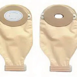 Nu-Hope - Nu-Flex - 7534-DC - Nu-Flex One-piece Cut-to-Fit Deep Convex Adult Drainable Pouch with Closure Clamp 3/4" x 1-1/2" Oval, 3-1/4" x 4-5/8" OD, 11" L x 5-3/4" W , 1/2" Starter Hole, 24 oz., Adhesive Foam Pad
