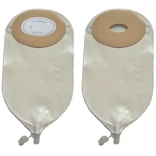 Nu-Hope - 1 Piece Urostomy Pouch - 8635-CB-DC - Special Adult Oval A Pre-Cut Urine Pouch 3/4" x 5/8" Vertical Opening Deep Convexity, 24 Ounce