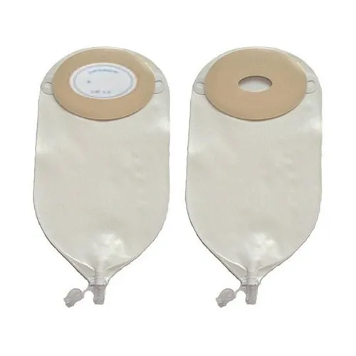 Nu-Hope - 8835BF-FV-C - Special Nu-Flex Oval 5/8" x 1-1/8" Opening Urine Pouch Convex With Flutter Valve.