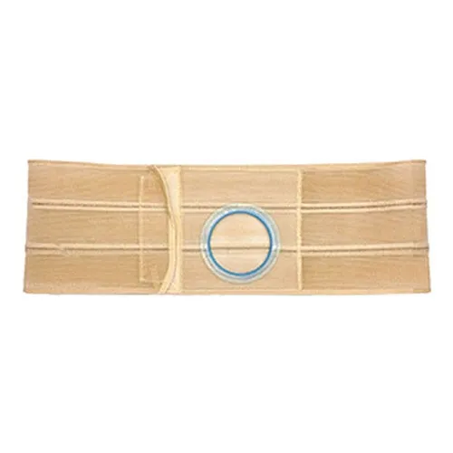 Nu-Hope - Flat Panel - BG-6700-P-C - Original Flat Panel beige Support Belt with Prolapse Strap 3-1/4" Opening 1" From Bottom, 6" Wide, 28" - 31" Waist, Small, Cool Comfort Ventilated Elastic, Left Sided Stoma.