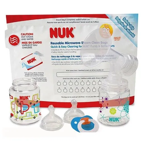 Nuk - 62901 - Nuk Reusable Microwave Steam Cleaning Bags