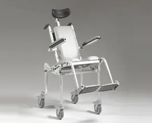 Nuprodx - mc4000TiltPED - Multichair pediatric roll-in shower, commode chair with tilt-in-space