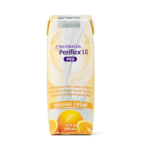 Nutricia North America - From: 113358 To: 113359 - 7531 Periflex LQ Metabolic Product Drink 250 mL Tetra Pak, 160 Calories, Berry Flavor, Phenylalanine free.