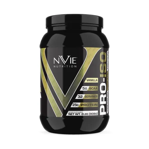 Nvie Nutrition - 814577021111 - Pro Whey Isolate Protein Vanilla 2lb 32 Srv