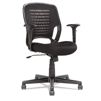 Oif - OIFEM4817 - Swivel/Tilt Mesh Task Chair, Supports Up To 250 Lbs, Black Seat/Black Back, Black Base