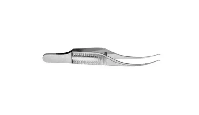 V. Mueller - Op3309-001 - Suture Forceps V. Mueller Colibri 3 Inch Length Angled 45° 0.12 Mm Tips With 1 X 2 Teeth And Tying Platform