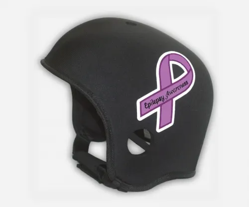 OPTI-COOL HEADGEAR - From: OC001 To: OC002 - Epilepsy Ribbon Soft Helmet Design