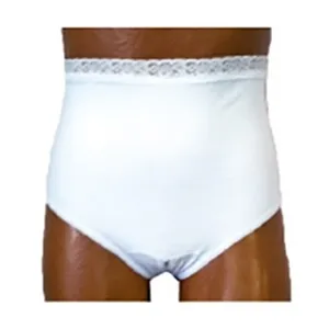 Team Options - Options - 81204XXLL - Ladies Split Crotch Ostomy Support Panty White, 2X Large, Size 14, Left