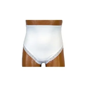 Team Options - 880-04-LL-SP1 - Ostomy support barrier brief 880 with snaps, white, left, size 8/9, large.