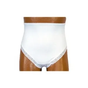 Team Options - Options - 880-04-ML-SP1 - Ostomy support barrier brief 880 with snaps, white, left, size 8/9, medium.