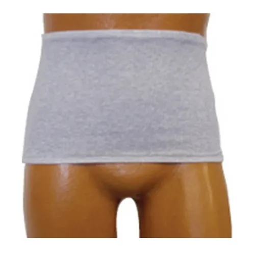 Team Options - 93206LD - Men's Wrap/Brief with Open Crotch and Built-in Ostomy Barrier/Support Gray Large 40"-42" Hips, Dual