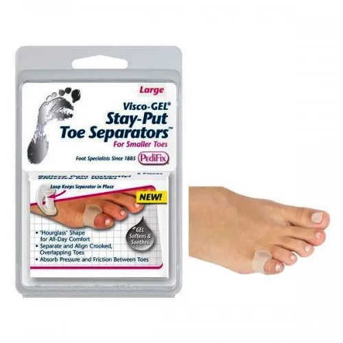 Pedifix Footcare Company From: P26-L To: P26-M - Visco-GEL Stay-Put Toe Separators