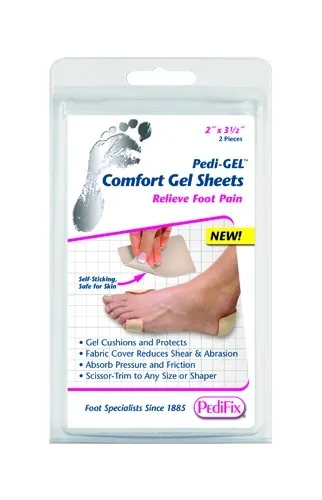 Pedifix Footcare Company From: P8206 To: P8207 - Pedi-Gel Comfort Gel Sheets Pedi-GEL Corn Cushions Reusable Callus