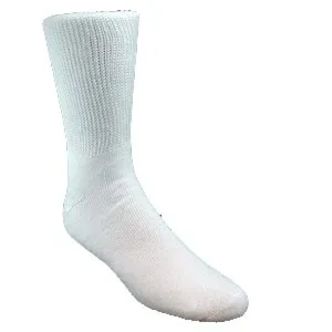 Pel Supply - C-DSM - Men's diabetic sock, white. Size 10-13