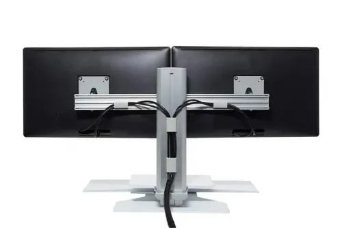 Perfect Posture - From: S2S002-BB To: S2S002-SW - PPE Dual Monitor Sit2Stand Workstation