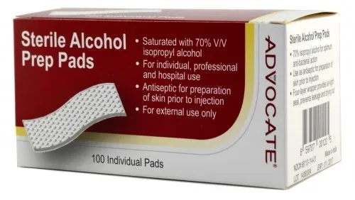 Pharma Supply - 314 - Advocate Alcohol Swabs 100/bx 100bx/cs