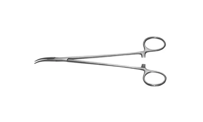 Integra Lifesciences - Padgett - PM-8625 - Hemostatic Forceps Padgett Adson 9-1/4 Inch Length Surgical Grade Stainless Steel Nonsterile Ratchet Lock Finger Ring Handle Curved Delicate Tips